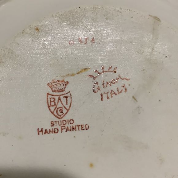 Vintage Ginori Italy Hand Painted Floral Dish - Picture 10 of 16